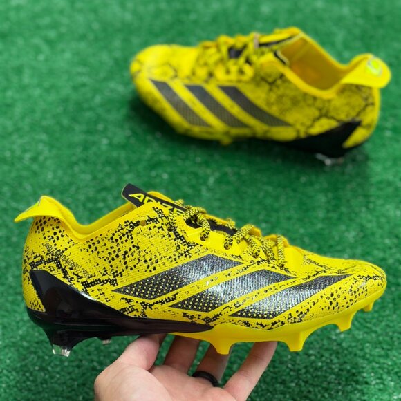 Adidas Adizero Electric II 7v7 Team Yellow Black Mens Shoes IE3893 NEW Sz 8.5 - Picture 1 of 5